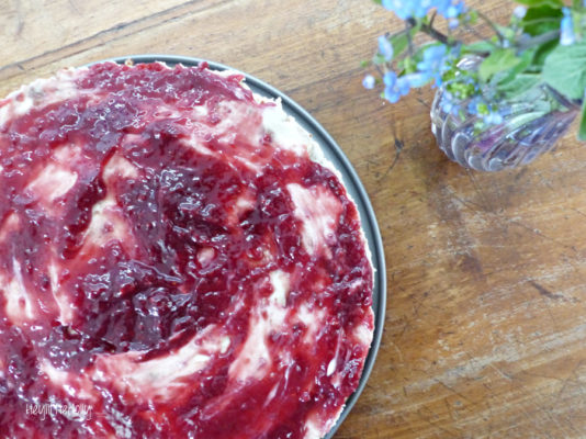 Cheesecake speculoos et framboise sans cuisson