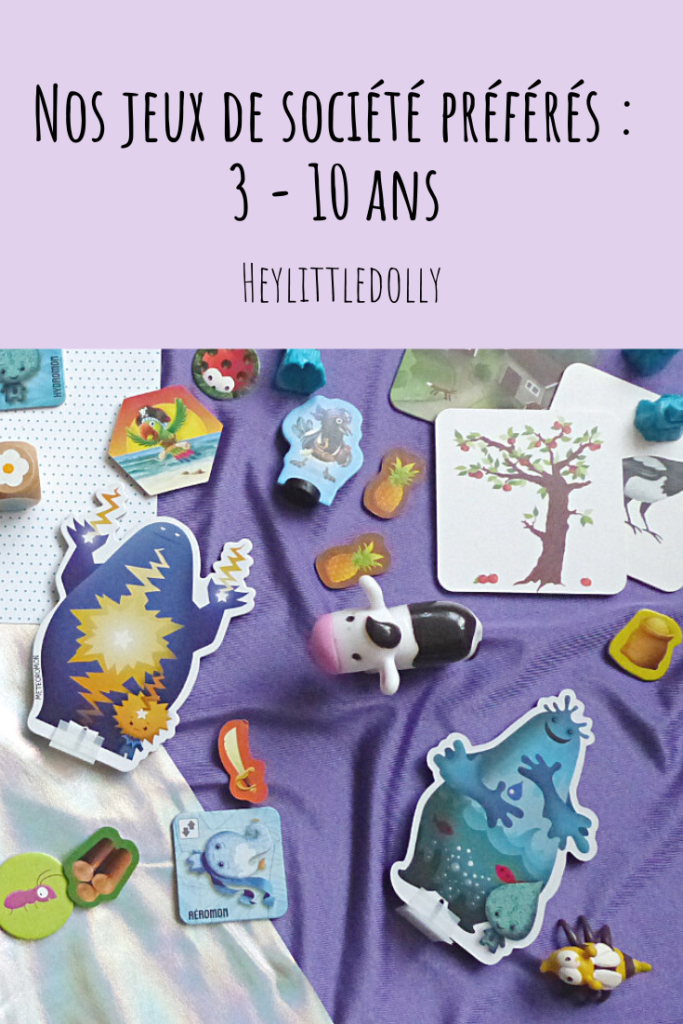 Nos jeux de société préférés : 3 - 10 ans